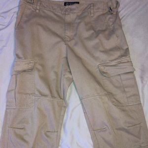 Empyre Loose Fit Khaki Cargo Skate Pants